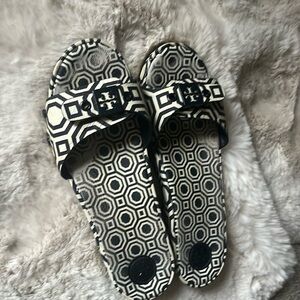 Tory Burch monogram slippers